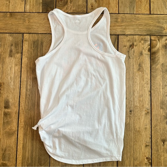 NWOT Adidas Girl Tank Top with Fluorescent Confetti Neon & Side Tie / Size 14 - Picture 9 of 10